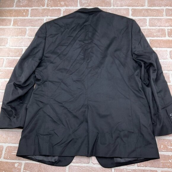 Jos A Bank Blazer Men 46R Black 100% Cashmere Classic Career Suit Jacket Haiti - Picture 8 of 12